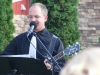 Stan Stewart plays and sings live music for a wedding