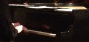 fingers on the piano