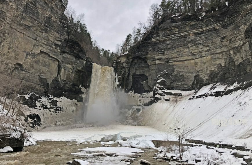 Melting waterfall