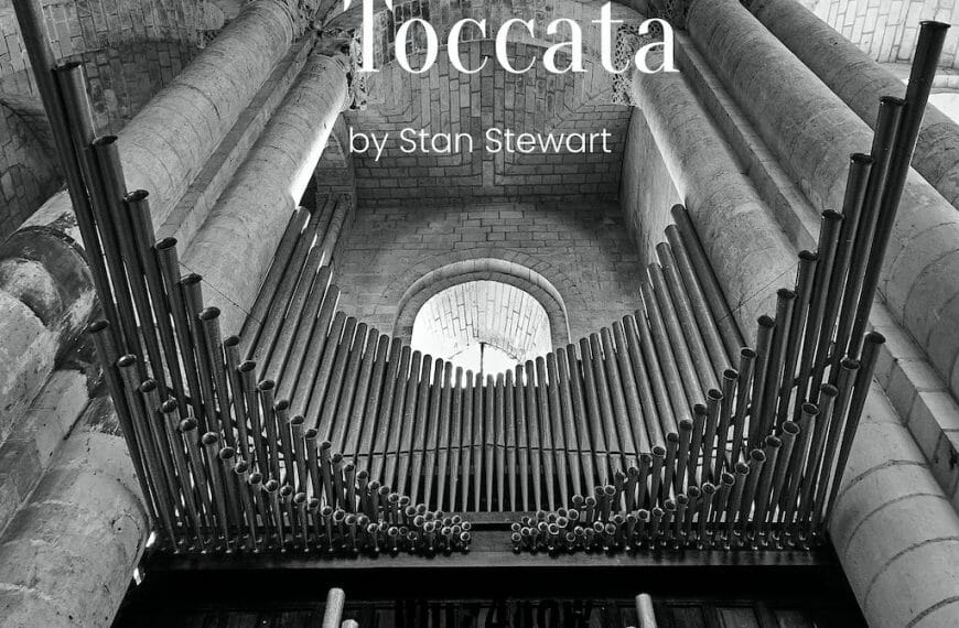 Modal Toccata cover art - organ pipes and cathedral stone columns