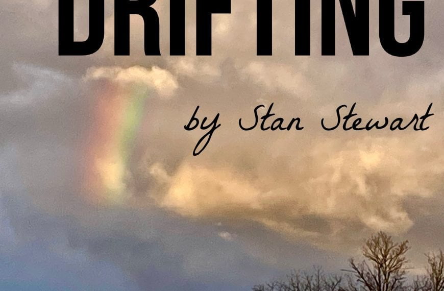 A rainbow in the clouds forms the cover art for "Drifting" by Stan Stewart