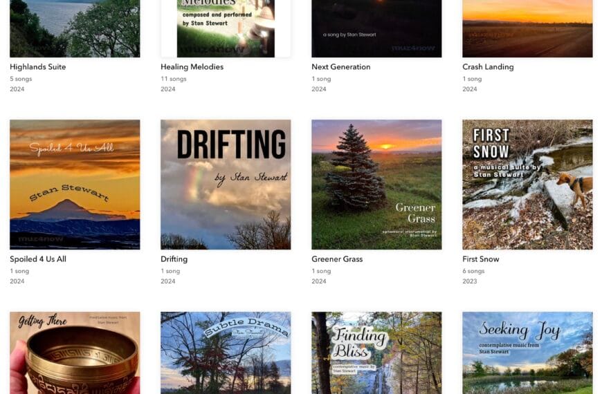Stan Stewart's music release covers on Tidal streaming platform 2024