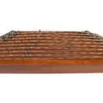 A musical instrument from Persia named the santoor or saunter. It is a dulcimer played with light wooden hammers.