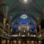 The pipes of the pipe organ in Notre Dame cathedral, Montreal, Quebec, Canada. For the blog post on nothing wasted.